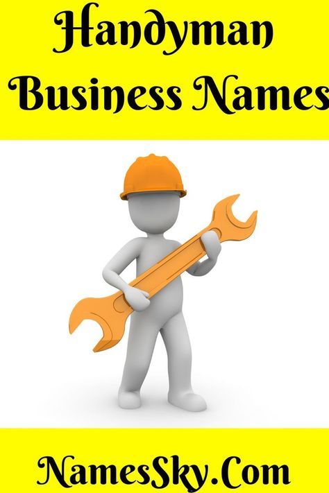 Are you looking for some Handyman Business Names Ideas? Then you are on the right webpage. Because a name is the simplest way to make your first move into the mind of your customers and impress them enough to make them curious about your business, and a handyman business is no exception. @diyhandyman @handymanlists @family_handyman @handymantips1 @nameslist Handyman Business Names, Handyman Business, Names List, First Move, Names Ideas, Name Ideas, Family Handyman, Company Names, Business Names