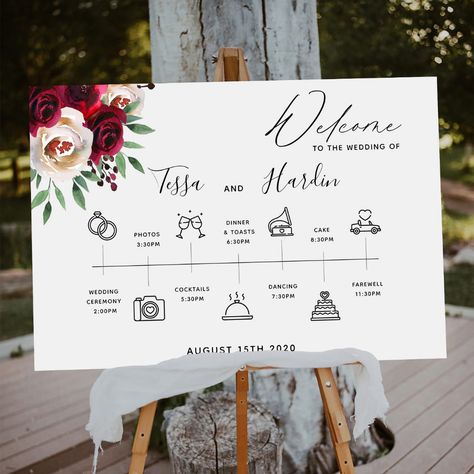 Wedding Preparation Checklist, Calligraphy Names, Calligraphy Name, Stationery Essentials, Wedding Timeline, Little Doodles, Wedding Preparation, Burgundy Floral, Wedding Cocktails