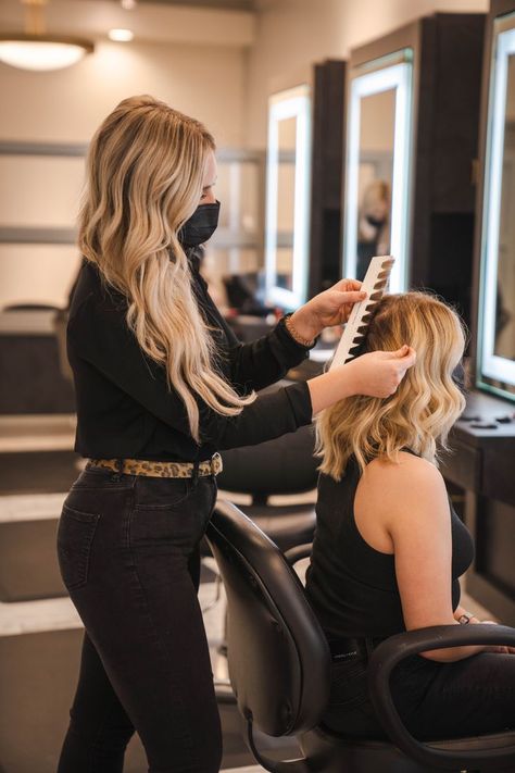 Meet T A R Y N ✨ She thrives on doing blonding, toning, and styling services! One of this girl’s favorite parts of being a stylist is turning the client around for the first time after a big blonde transformation. When she is not in the salon, she is hanging out with friends and family, shopping, or watching Netflix. Taryn loves to give her clients fresh new looks, and the confidence boost they deserve. Book with Taryn today. Hairstylist Marketing, Blonde Transformation, Styling Services, Best Nail Salon, Best Hair Salon, Best Spa, Bts Pics, Hair Salons, Hair Dresser