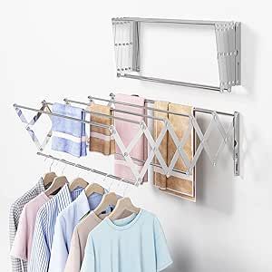 Indoor Clothes Drying Rack, Laundry Balcony, Clothes Dryer Rack, Wall Mounted Clothes Drying Rack, Balcony Bathroom, Wall Mounted Drying Rack, Bar Space, Laundry Rack, Drying Racks