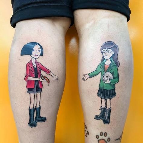 Daria and Jane Daria And Jane Tattoo, Daria Tattoo Ideas, Daria Tattoo, Daria And Jane, Bff Tattoos, Tattoo Inspo, Tattoo Idea, Tattoos And Piercings, I Tattoo