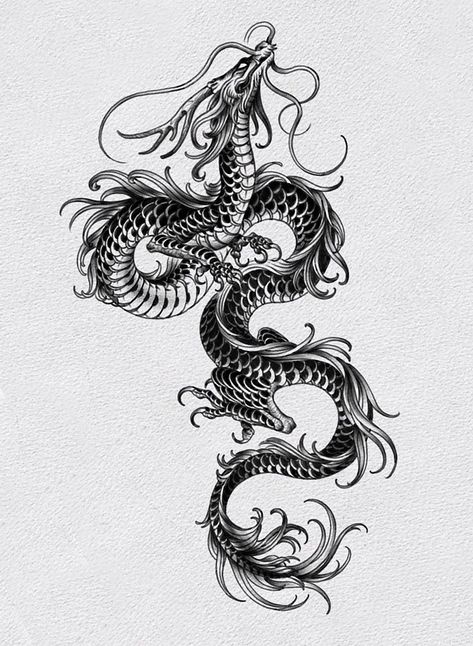 Dragon Tattoo Stencil, Dragon Tattoos For Men, Dragon Sleeve, Coverup Tattoo, Dragon Tattoo Art, Chinese Dragon Tattoos, Japanese Dragon Tattoo, Dragon Sleeve Tattoos, Dragon Tattoo For Women