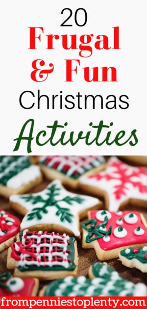 Are you looking for inexpensive ideas for how to celebrate Christmas? Take a look at these 20 frugal and fun Christmas activities to put you in the holiday spirit. #christmasactivities #christmastactivitiesforkids #frugallivingtips #frompenniestoplenty Elderly Christmas Activities, At Home Christmas Activities For Adults, Community Christmas Ideas, Diy Christmas Activities For Adults, Christmas Work Activities Adults, Cheap Christmas Activities For Kids, Fun Christmas Activities For Adults, Christmas Day Activities For Adults, Christmas Activities For Senior Citizens