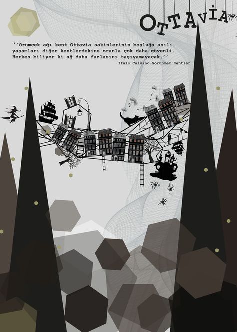 Octavia Invisible Cities, Italo Calvino Invisible Cities, Invisible Cities Italo Calvino, Here Be Dragons, Invisible Cities, Composition Design, Diagram Architecture, Character Names, Another World