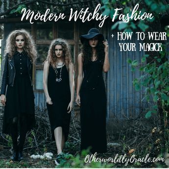 Learn how to dress and wear your magick like a witch with this modern day witch fashion tutorial. Plus find links to the best witchy clothing stores. Green Witch Outfit Modern, Witchy Date Night Outfit, Modern Witch Outfit Halloween, Solar Witch Outfit, Divination Witch Outfit, Water Witch Outfit, Modern Witch Fashion Casual, Everyday Witch Outfits, Soft Witch Aesthetic Outfit