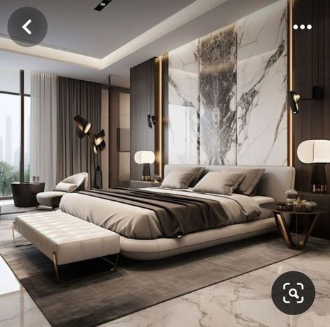 Fendi Casa Bedroom, Modern Luxury Home Interior Design, Elegant Bedroom Ideas Luxury Master Suite Interior Design, Fancy Bedroom Luxury, Modern Luxurious Bedrooms Classy, Luxurious Bedrooms Master Modern, Hotel Room Design Bedrooms, Luxury Bedroom Design Master Suite, Bedroom Master Modern