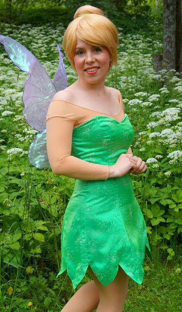 Sweet & Sour Baby: Tinkerbell Adult Cosplay Costume Tutorial - Part 1 out of 2 Diy Tinkerbell Costume, Tinkerbell Cosplay, Tinkerbell Dress, Tinkerbell Costume, Domestic Geek, Tinker Bell Costume, Gossamer Wings, Tinkerbell Party, Geek Girl