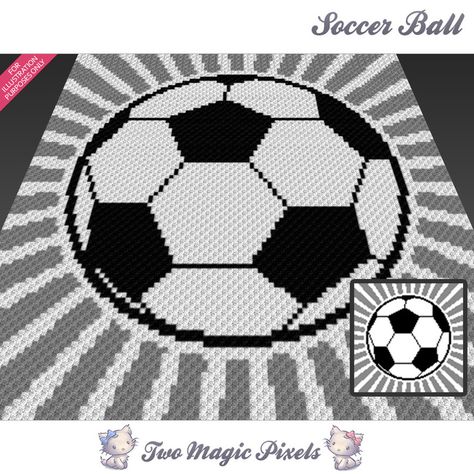 Crochet Soccer, C2c Afghan, Corner To Corner Crochet Pattern, Ball Crochet, Knit Baby Blanket Pattern Free, C2c Crochet Pattern Free, C2c Crochet Blanket, Simple Stitch, Corner To Corner Crochet