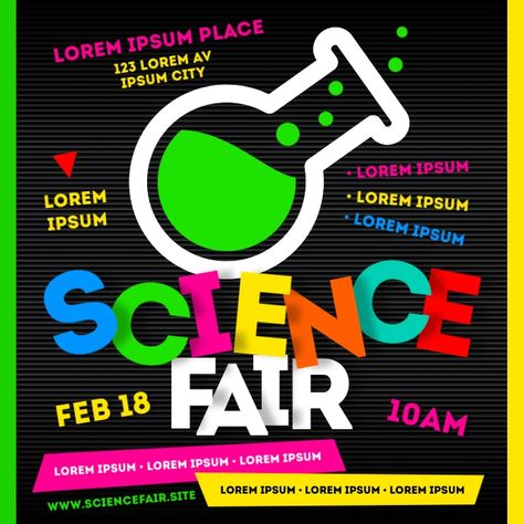 SCIENCE FAIR BANNER Banner Templates, Working Remotely, Online Ads, Science Fair, Graphic Arts, Banner Template, Can Design, Good Ideas, Banner Design