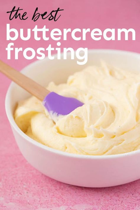 Frosting From Scratch, Buttercream Icing Recipe, Best Buttercream Frosting, Cake At Home, Best Buttercream, Chocolate Frosting Recipes, How To Make Cream, Icing Cake, Butter Icing