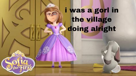 Mickey Rat, Sofia The First Cartoon, Gru And Minions, Sophia The First, Princess Sofia The First, Relatable Meme, Stitch Quote, Austin And Ally, Satisfying Videos