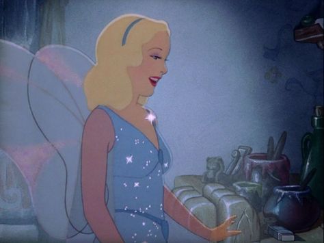 *THE BLUE FAIRY ~ Pinocchio, 1940 Blue Fairy Pinocchio, Pinocchio 1940, The Blue Fairy, Rhapsody In Blue, Jiminy Cricket, Karakter Disney, Film Disney, Blue Fairy, Fairy Godmother