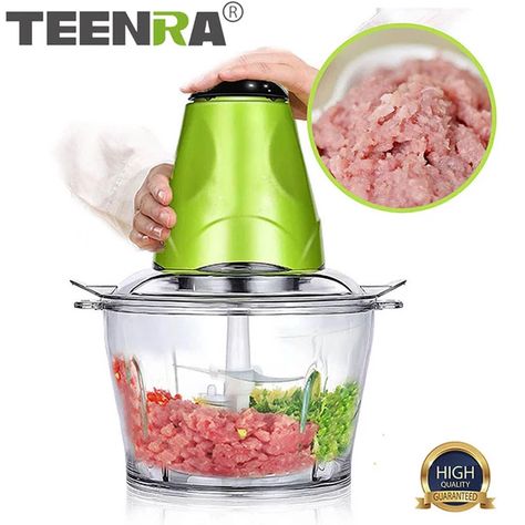 TEENRA 2L Vegetable Chopper Electric Meat Chopper Grinder Multifunctional Vegetable Chopper Cutter Stainless Kitchen Gadgets _ - AliExpress Mobile Mini Food Processor, Grinder Machine, Stainless Kitchen, Fruit Juicer, Electric Foods, Vegetable Basket, Vegetable Chopper, Food Chopper, Vegetable Tools