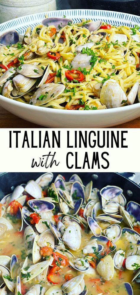 Linguine Vongole - Peter's Food Adventures Clams Pasta, Linguine And Clams, Comfort Pasta Dishes, Fresh Clams, Italian Seaside, Pasta With Tomatoes, Clam Pasta, Italian Seafood Recipes, Best Pasta Dishes