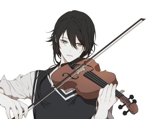 Violin Drawing, Violin Art, Arte Fantasy, Anime Drawings Boy, Boy Art, Drawing Poses, The Villain, Anime Artwork