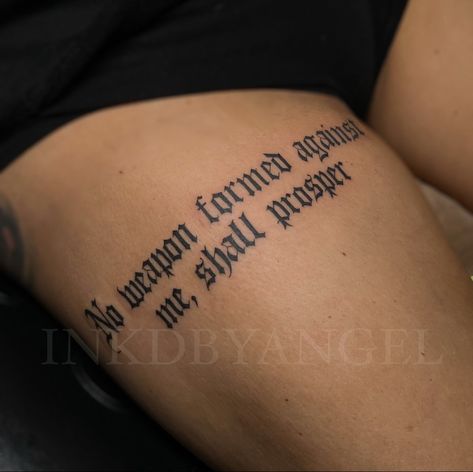 Tattoo Word Ideas, Tattoo Ideas Female Baddie, Over The Knee Tattoo, Simple Leg Tattoos, The Knee Tattoo, First Tattoo Ideas, Word Ideas, Cowboy Tattoos