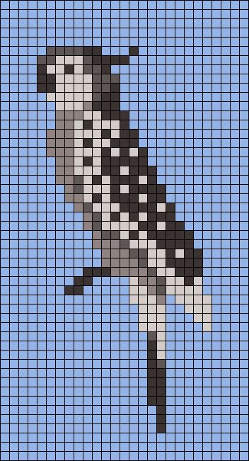 Alpha pattern #55309 | BraceletBook Macrame Pixel Pattern, Crochet C2c Pattern, Melty Bead Patterns, Crochet Birds, Graph Design, Pixel Art Grid, Blanket Diy, Pixel Crochet, Minecraft Pixel Art