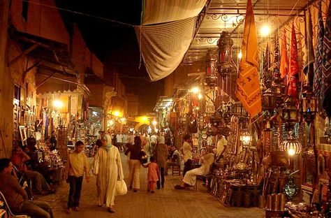 The Souk: A Middle Eastern Bazaar Morocco Market, Vs The World, Arabian Nights, Perfect World, Pretty Places, Oh The Places Youll Go, Middle Eastern, Marrakech, At Night