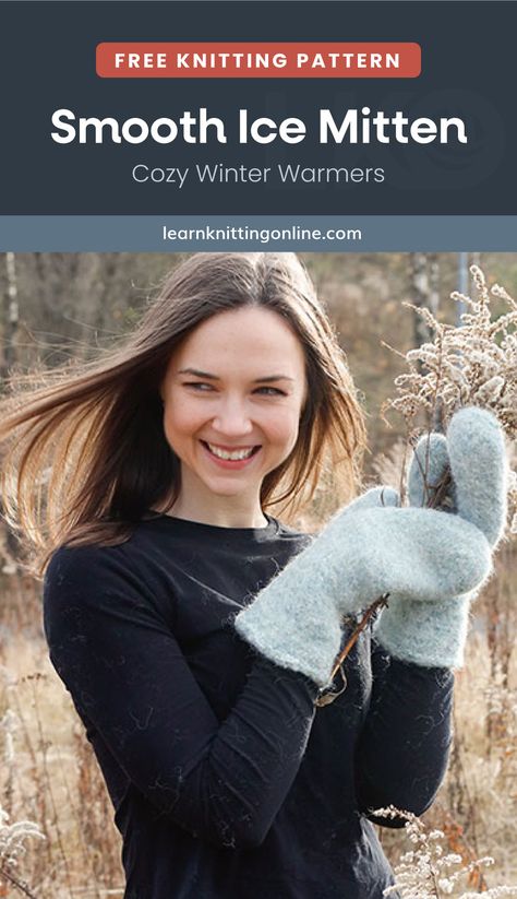 Felted Mittens, Winter Knitting Patterns, Fall Knitting Patterns, Summer Knitting Patterns, Knitted Mittens Pattern, Felt Yarn, Knitted Accessories, Knit Headband Pattern, Fall Knitting