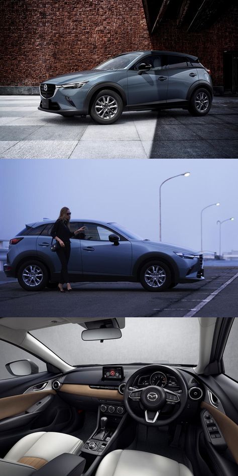 Mazda Debuts CX-3 Urban Dresser Edition. It's all about the interior of this one. Mazda Cx3 Interior, Mazda Cx3, Car Gif, Mazda Cx 3, Mazda Cx5, 360 Degree Camera, Japanese Domestic Market, Cars 3, Head Up Display