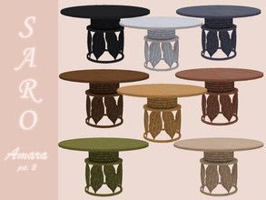 Ts4 Cc Dining Table, Sims 4 Dinner Table, Sims 4 Cc Dining Table, Ts4 Apartment, Sims 4 Game Packs, Boho Dining Table, Dinig Room, Sims4 House, Circle Dining Table