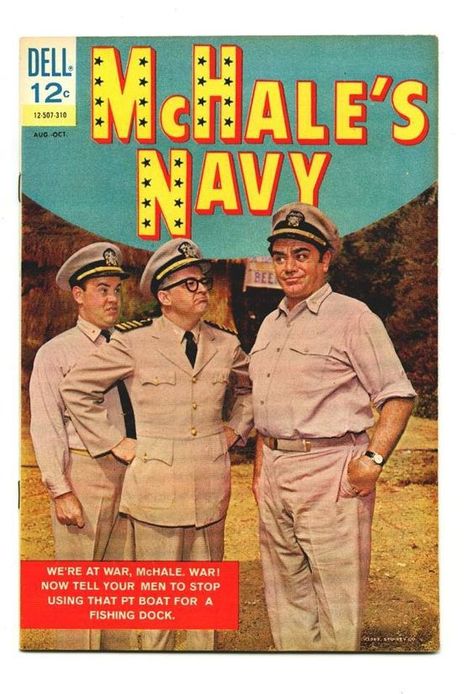 Mchale's Navy, Tim Conway, Ernest Borgnine, Dell Comic, 70s Toys, Silver Age Comics, Tv Covers, Movie Cars, Golden Key