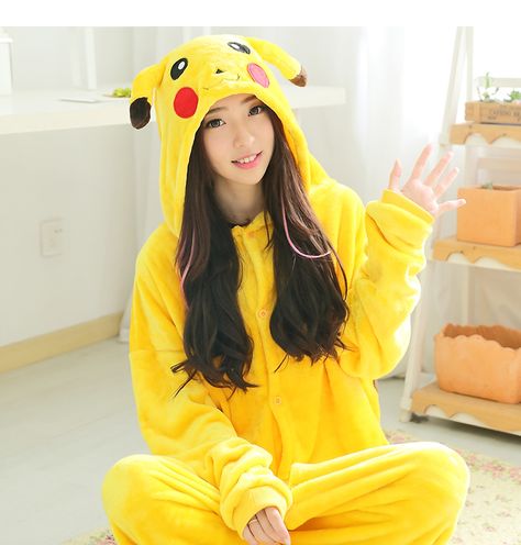 Pikachu Pajamas, Cosplay Pokemon, Lilo Und Stitch, Animal Pajamas, Lilo Et Stitch, Pokemon Cosplay, Plus Size Pajamas, One Piece Pajamas, Lilo Stitch