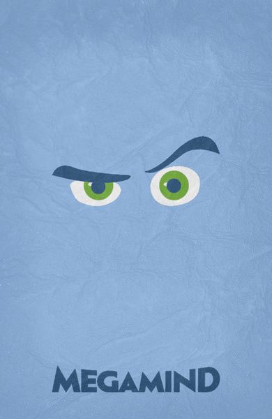 Poster - Megamente Megamind Wallpaper, Megamind Movie, Kids Movie Poster, Bolt Disney, Home Disney Movie, Animated Movie Posters, Disney Movie Posters, Disney Animated Movies, Minimalist Posters