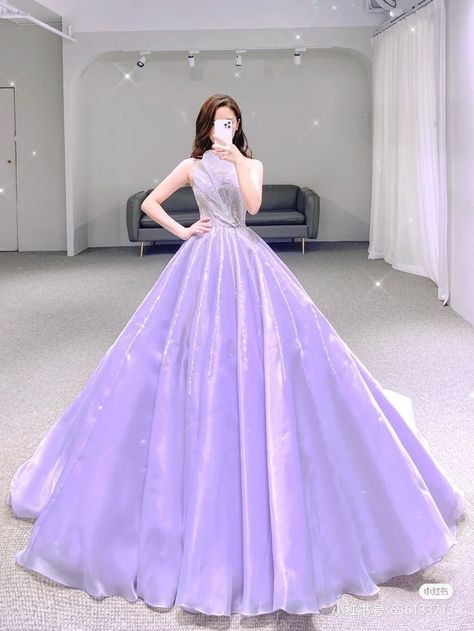 Light Purple Prom Dress, Lady's Dress, Gown Aesthetic, Bambi Dress, Purple Ball Gown, Purple Wedding Dress, Purple Gowns, Couture Gown, Purple Prom Dress