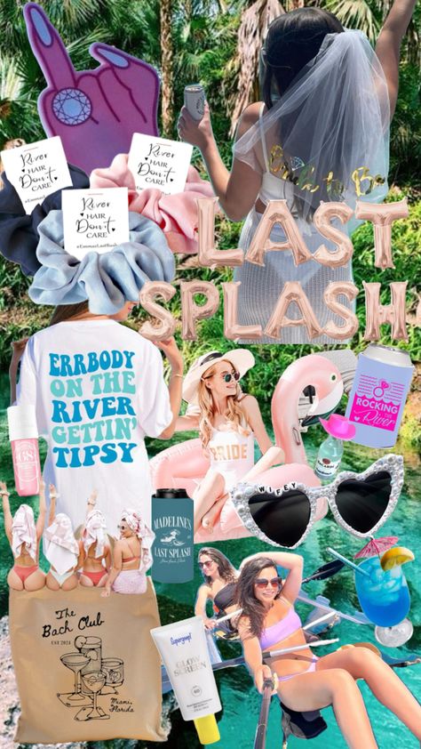 #myfirstshuffle #bachelorettepartyideas #bachelorette #bachelorettetheme #bride #bridesmaids #party #river #kayaking #swim #nature #vibes #fiance #marriage Last Splash, Bridesmaids Party, River Kayaking, Hen Weekend, Rock River, Nature Vibes, Float Trip, Bachelorette Themes, Bachelorette Trip