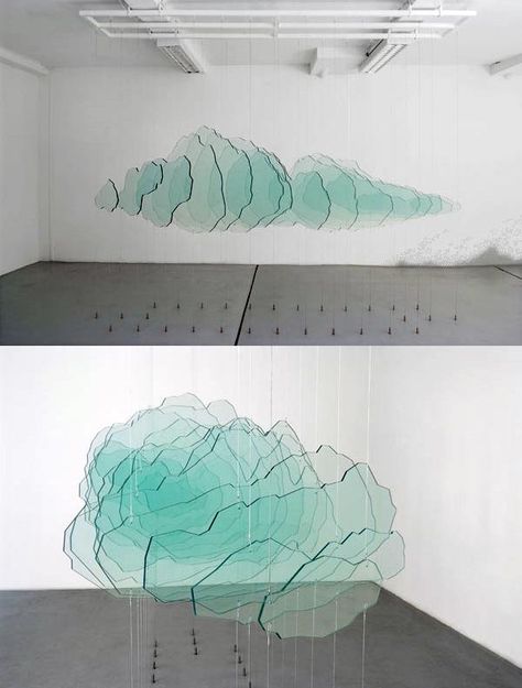 Pierre Malphettes Un Nuage de verre glass & cables '09 [600x792] Glass Art Installation, Art Installation, Sculpture Installation, Glass Art Sculpture, Public Art, Art Plastique, Glass Sculpture, Art Abstrait, Exhibition Design