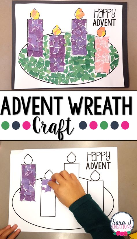 Advent Wreath Craft, Mary Craft, Kindness Club, Advent Art, Advent Crafts, Kids Colouring, Robot Dance, Advent For Kids, Advent Activities