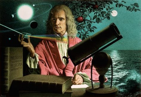 Isaac Newton: Who He Was, Why Google Apples Are Falling Reflecting Telescope, Scientific Revolution, Natural Philosophy, Astronomy Pictures, Famous Pictures, Theory Of Relativity, Khan Academy, Isaac Newton, History Of Science