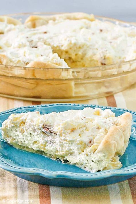 Furrs Millionaire Pie, Millionaire Pie Furrs Recipe, Furrs Cafeteria, Millionaire Pie Recipe, Icebox Pies, Millionaire Pie, Super Easy Dessert, Pastry Pie Crust, Pineapple Pie