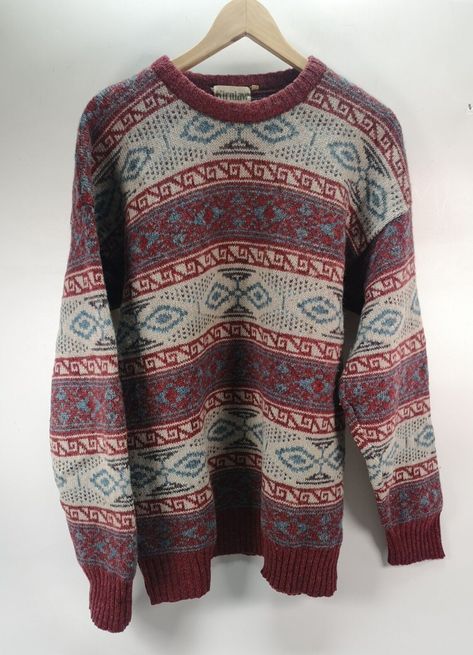 Vintage 1970s mens Kirnlaw wool L Wool knitted Sweater Jumper  | eBay 1970s Mens Fashion, 70s Sweater, 70s Men, Vintage Clothing Men, Sweater Jumper, Hair Stuff, Mens Winter Fashion, Fashion Costume, Knitted Jumper