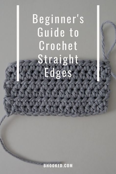 Crochet Straight Edges, Learning To Crochet, Beginning Crochet, Crochet Blanket Edging, Crochet Edges, Crochet Crowd, Half Double Crochet Stitch, Crochet For Beginners Blanket, Beginner Crochet Projects