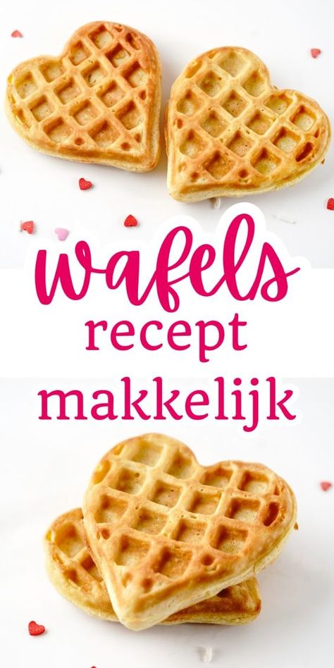 Dit hartjes wafels recept van 4 ingrediënten heb ik geleerd van mijn moeder. Ik maak het regelmatig en het is altijd weer smullen.  hartjes wafels recept | hartjes wafels bakken recepten |wafels bakken recepten | wafelijzer recepten | wafel recepten | wafel traktatie | wafels maken zonder wafelijzer | wafels bakken recepten makkelijk | wafels recept makkelijk | makkelijke wafels | zelf wafels maken Sweet Food, Pizza Bread, High Tea, Sweet Recipes, Waffles, Chef, Pizza, Bread, Baking