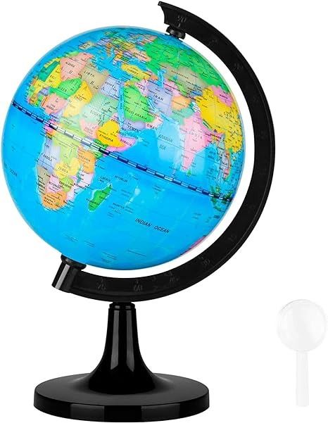 Amazon.com: Wizdar 4'' World Globe for Kids Learning, Educational Rotating World Map Globes Mini Size Decorative Earth Children Globe for Classroom Geography Teaching, Desk & Office Decoration-4 inch : Wizdar: Toys & Games Teaching Desk, Globe For Kids, Kids Globe, School Tables, Teaching Geography, Geography Map, Earth Globe, Map Globe, World Globe