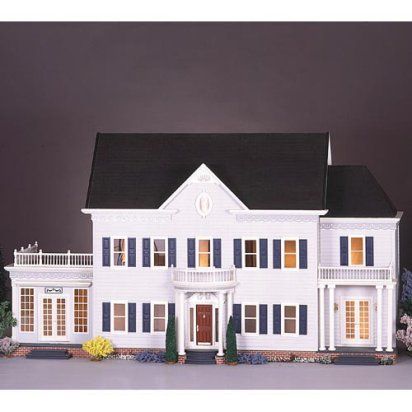 Real Good Toys The Montclair Dollhouse Kit - 1 Inch Scale | Hayneedle Good Toys, Real Good Toys, Porch Kits, Interior Staircase, Porch Posts, Toy House, Miniature Rooms, Dollhouse Toys, Dollhouse Kits