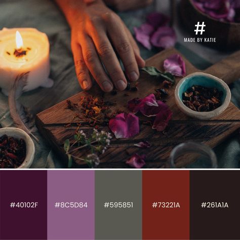 Happy Halloween, witches! 🖤🎃 As we approach peak spooky season, here’s another creepy colour palette collection to inspire all those moody, mysterious vibes. Which spooky shade is your favourite? 🕸️�✨ #halloweenvibes #spookyseason #colorpalette #color #colors #graphicdesign #design #colorinspiration #colourpalette #colorscheme #branding #colorful #colortheory #designinspiration #colour #brandidentity #pantone #inspiration #graphicdesigner Forest Witch Color Palette, Spooky Palette, Horror Color Palette, Halloween Colour Palette, Witchy Color Palette, Dark Purple Color Palette, Halloween Color Palette, Drawing Desk, Sweet House