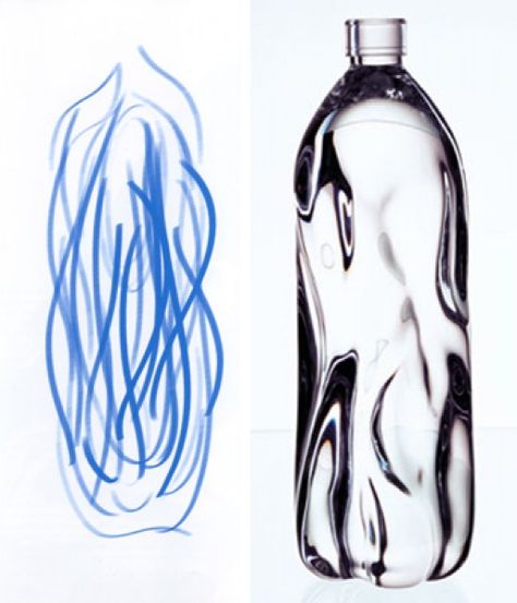 TŶ NANT - Ross Lovegrove Cool Water Bottle, Organic Design Product, Pouring Water, Ross Lovegrove, Organic Product Design, Bio Design, Bottle Drawing, Verre Design, Water Bottle Design