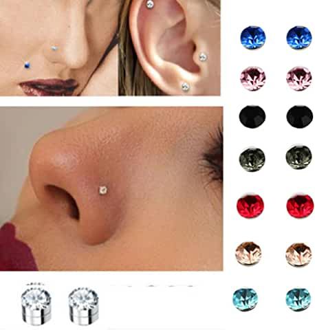 Fake Nose Ring, Nose Piercing Stud, Lip Stud, Fake Earrings, Piercing Tragus, Fake Nose Rings, Fake Nose, Magnetic Earrings, Earring Trends