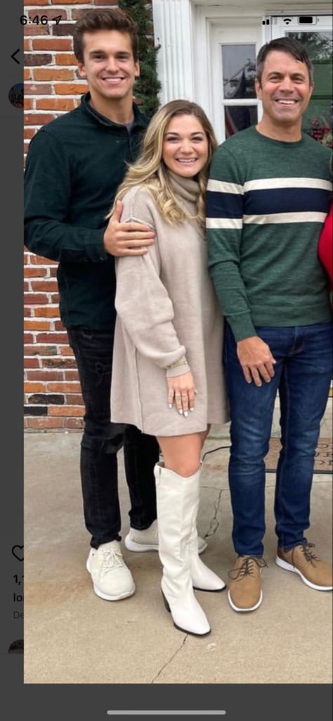 Abby Howard, Sweater Dress And Boots, Dress And Boots, Cold Weather Outfit, Brother In Law, Proverbs 31, Sister In Law, Proverbs, Mom And Dad