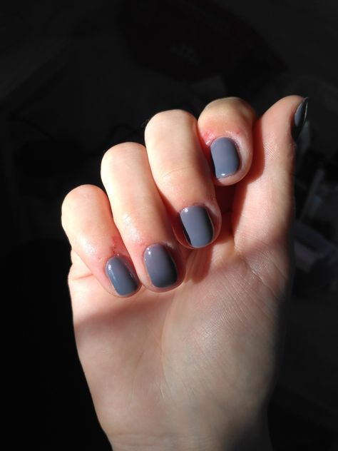 Short Nails Grey, Grey Short Nails, Short Grey Nails, Very Short Nails, Nails Grey, Ideas Uñas, Grey Nails, Gray Nails, Grey Shorts