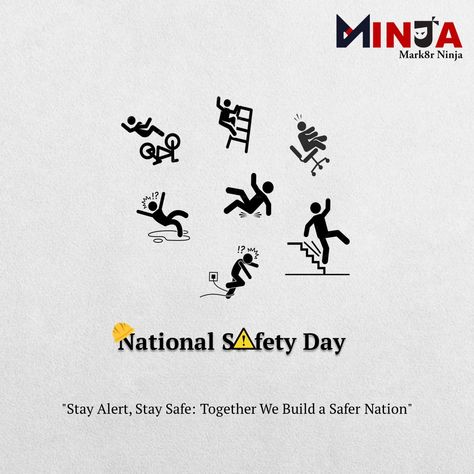 "Stay Alert, Stay Safe: Together We Build a Safer Nation" NATIONAL SAFETY DAY #nationalsafetyday #safetyday #safety #safetyfirst #staysafe #staysafeandhealthy #safetyfirst #safetytips #creatives #graphicsdesigner #socialmediamarketing #postermaking #viralpost #mark8rninja National Safety Day Poster, National Safety Day, Chicago Train, National Safety, Safety Posters, Figure Poses, Safety First, Creative Ads, Ads Creative