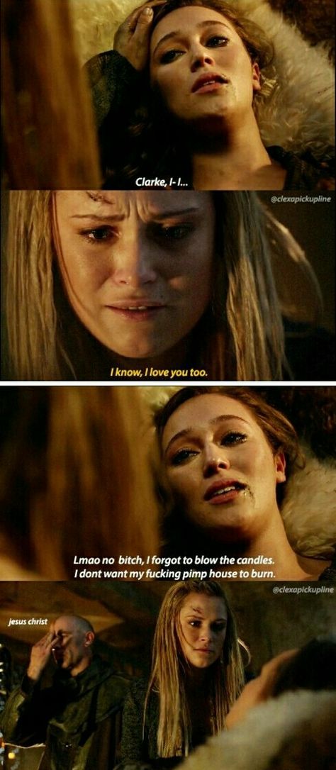 Clexa 😂😂😂 Clexa Kiss, Lexa E Clarke, Commander Lexa, The 100 Quotes, Brother Presents, Lexa The 100, Clarke And Lexa, The 100 Cast, The 100 Clexa