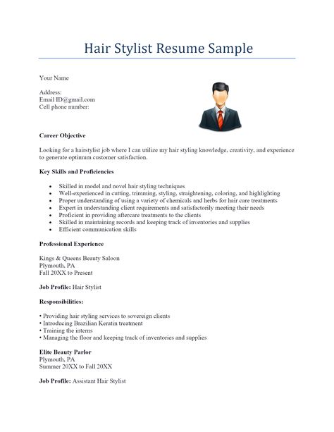 Hair Stylist Resume Sample Objective For Resume, Good Objective For Resume, Good Resume, Resume Objective Statement, Herbs For Hair, Resume Objective, Cell Phone Number, Resume Sample, Best Resume