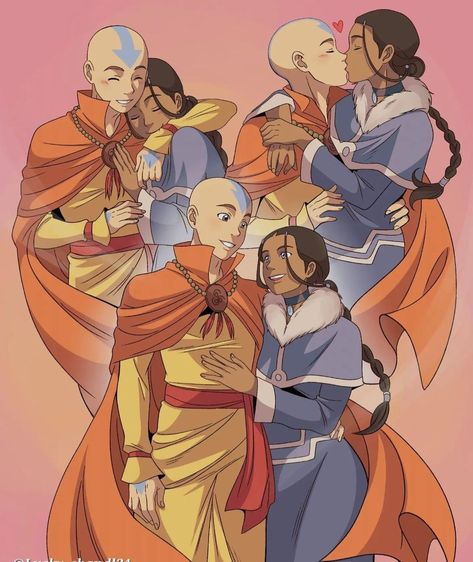 Ang And Katara, Nostalgia Cartoons, Avatar Legend Of Aang, Avatar Picture, Avatar Series, Korra Avatar, The Last Avatar, Avatar Cartoon, Avatar Fan Art