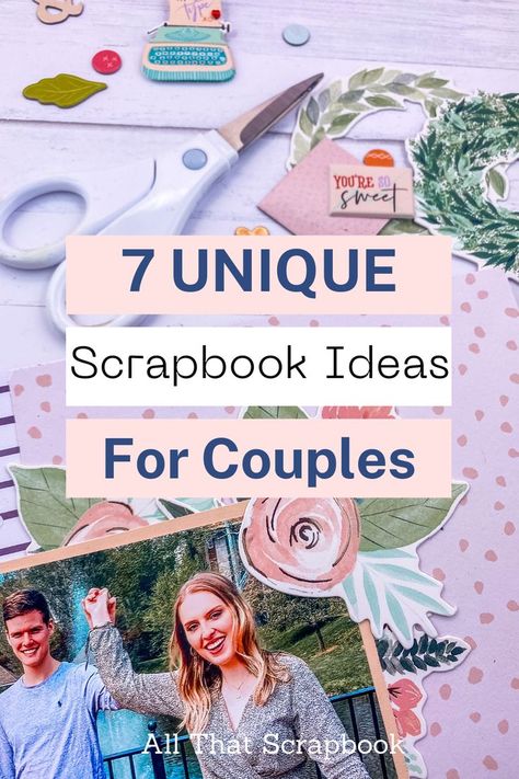 Scrapbook Ideas Couples Travel Scrapbook Ideas, Husband And Wife Scrapbook Ideas, Couples Scrapbook Pages Ideas, Cute Scrapbook Ideas For Girlfriend, Cheap Scrapbook Ideas, 1 Year Anniversary Scrapbook Ideas Layout, Beginner Scrapbooking Ideas Simple, Couples Scrapbook Pages, Wedding Anniversary Scrapbook Ideas