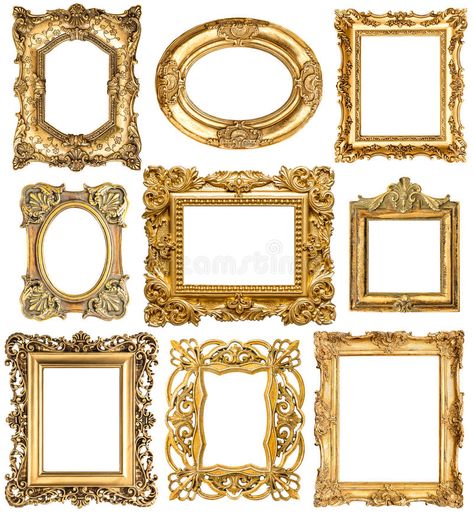 Molduras Vintage, Tableaux Vivants, Antique Picture Frames, Vintage Photo Frames, Miniature Printables, Antique Pictures, Vintage Picture Frames, Vintage Objects, Antique Frames